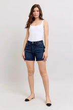 Judy Blue High Waist Back Flap Pocket Denim Shorts