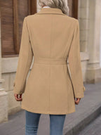 Collared Neck Button Up Coat