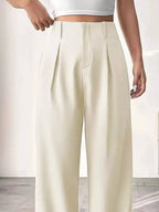 Wide Leg Pleated Pants