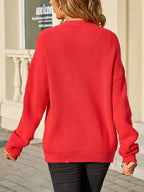 Ribbed Knit Bow-Tie Cardigan