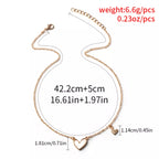Alloy Heart Pendant Necklace