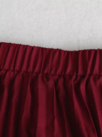 Pleated Midi Skirt