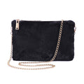 Faux Fur Clutch Shoulder Bag