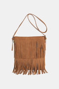 Double-Layered Fringe Shoulder Bag
