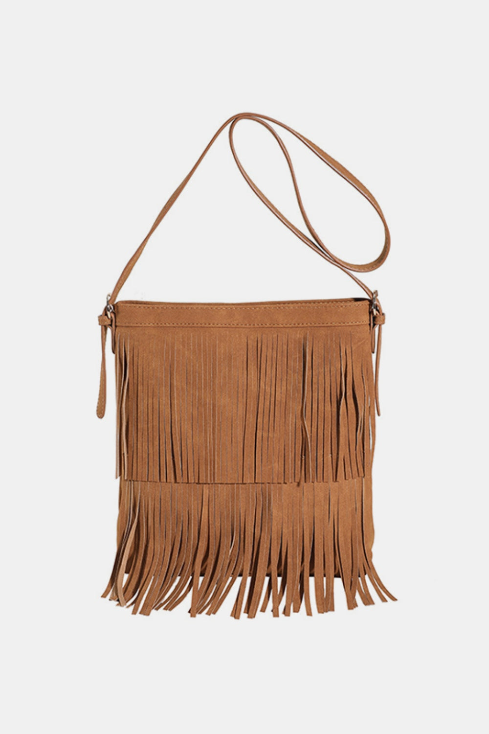 Double-Layered Fringe Shoulder Bag