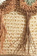 Fame Intricate Tassel Braided Crossbody Bag