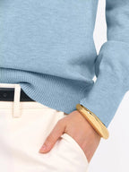 Classic V-Neck Long Sleeve Sweater