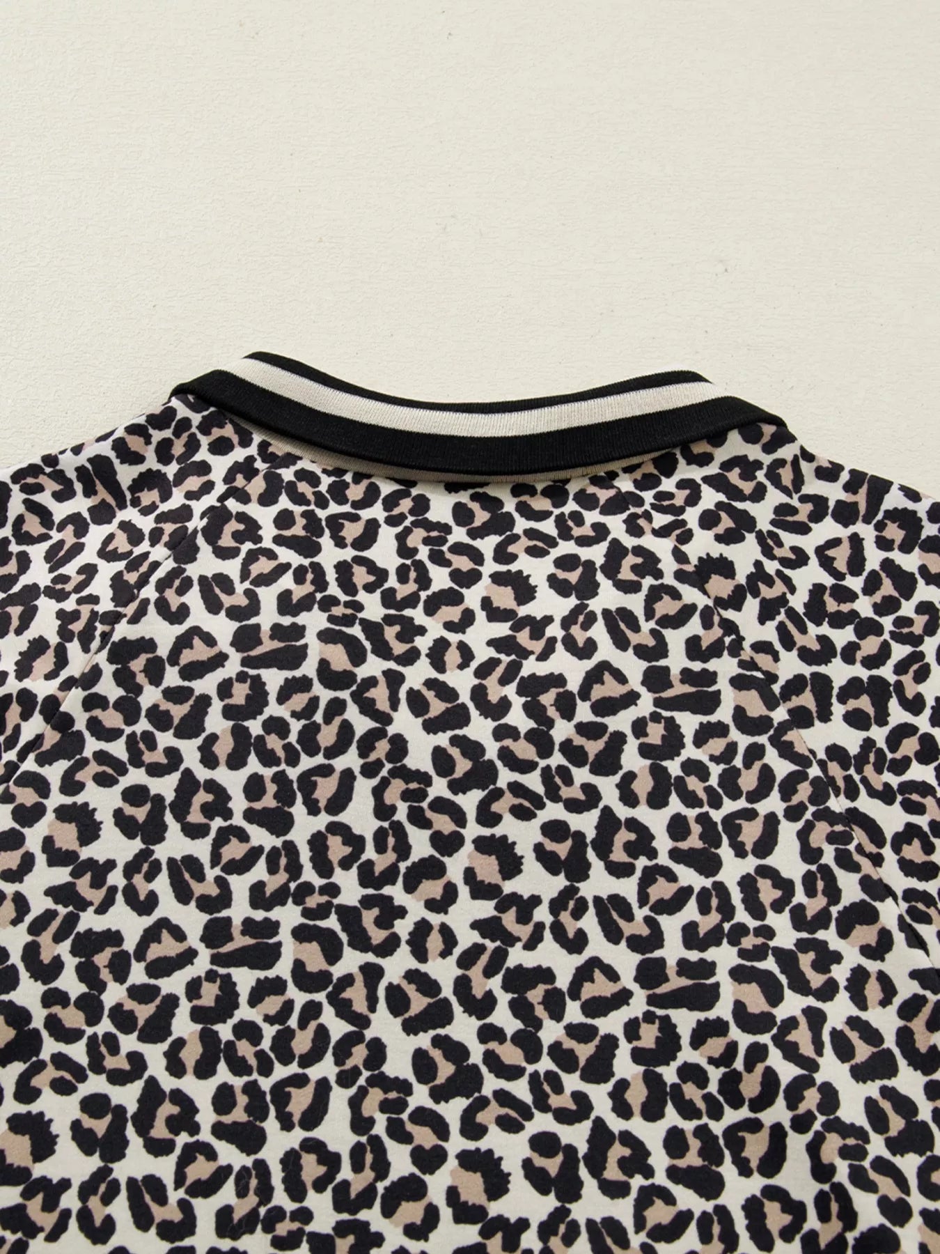 Leopard Print Zip-Up Mini Dress