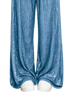 Sequin Wide-Leg Pants
