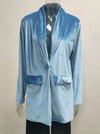 Velvet One Button Outerwear