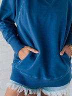 Full Size Crew Neck Raglan Sleeve Sweatshirt Plus Size