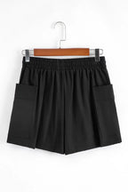 Cargo Pocket Elastic Waist Active Casual Skort