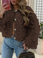 Fringe Button Up Cardigan