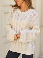 Cable Knit Long Sleeve Sweater