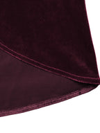Side Tied Velvet Skirt