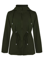Zip Up Waterproof Hooded Outerwear