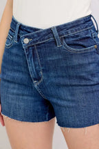 Judy Blue High Waist Criss-Cross Waistband Denim Shorts
