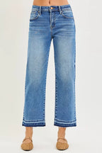 RISEN Full Size Slouchy Cropped  Boyfriend Jeans Plus Size