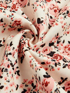 Floral Print Tie Strap Mini Dress