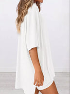 Full Size Half Sleeve T-Shirt and Shorts Set Plus Size