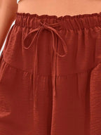 Full Size Casual Drawstring High Waist Relaxed Shorts Plus Size