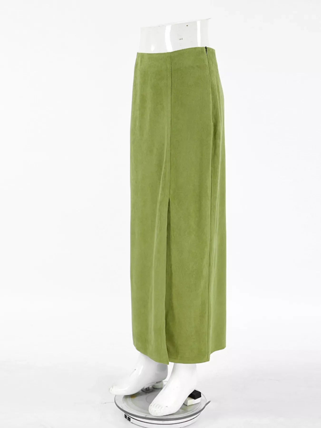 Solid Color Midi Skirt