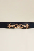 Alloy Buckle Elastic Belt
