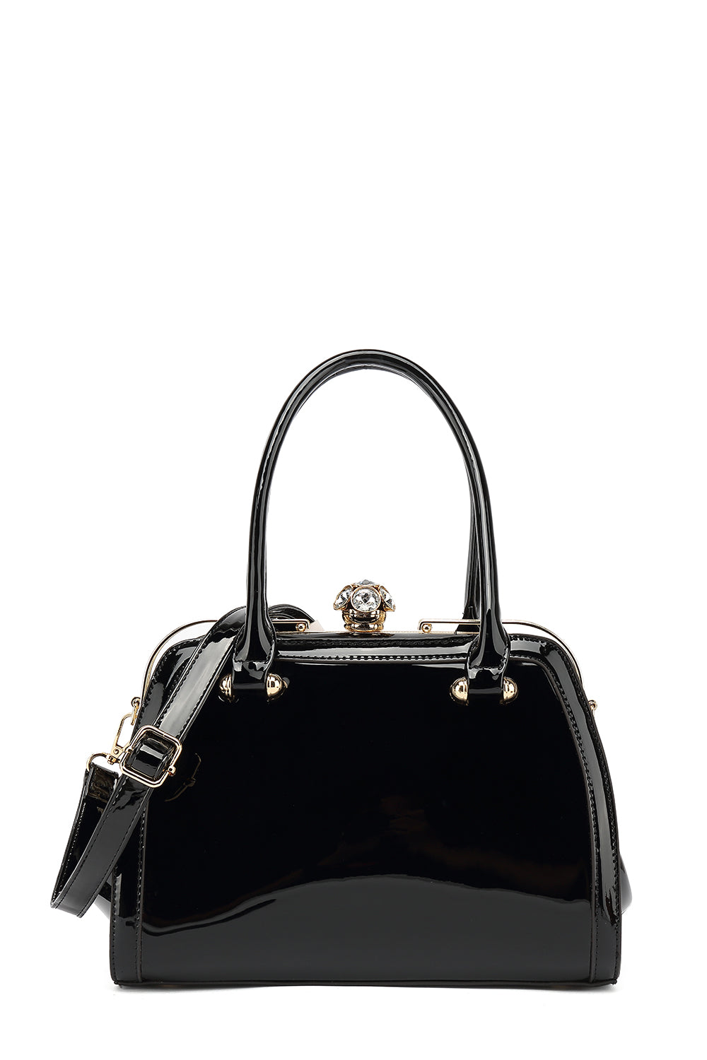 Frame Satchel Patent Leather
