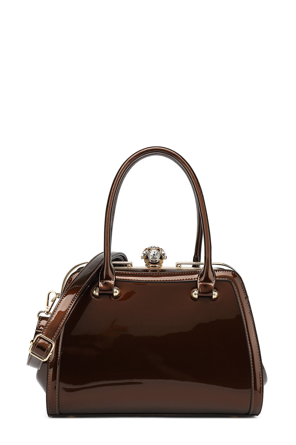 Frame Satchel Patent Leather