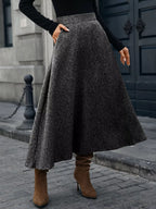 A-Line Midi Skirt