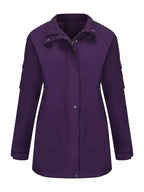 Full Size Hooded Mid-Length Windproof Outerwear Plus Size
