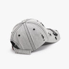 Distressed Letter Embroidered Baseball Cap