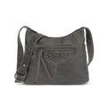 Washed Large Crossbody with Front Zip Pockets