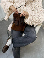 Fringe Button Up Cardigan