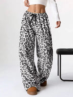 Drawstring Wide Leg Pants
