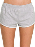 Zenana Elastic Waistband Dolphin Shorts