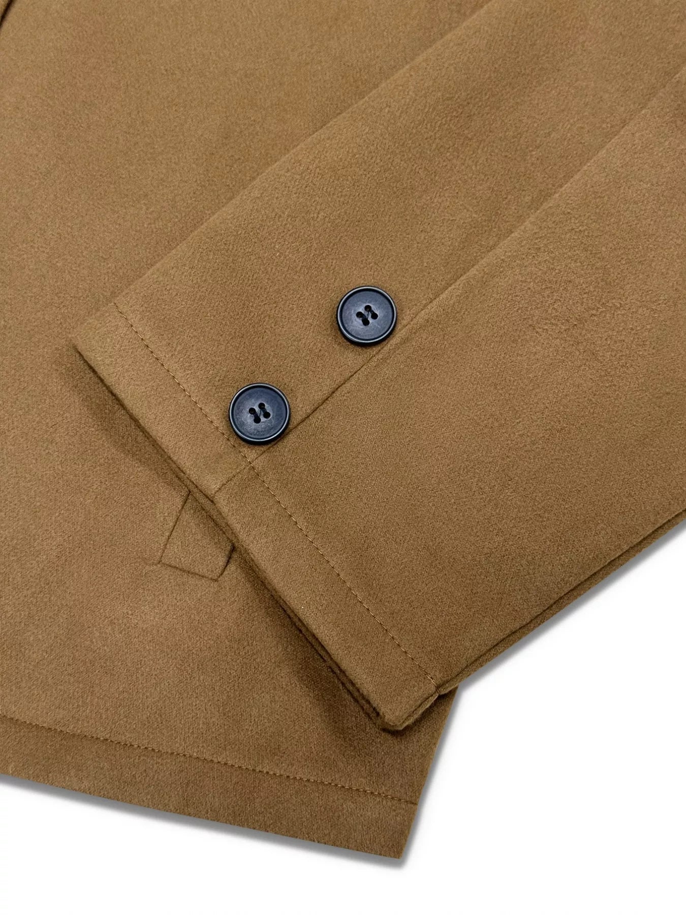Plus Size Button-Down Cropped Outerwear