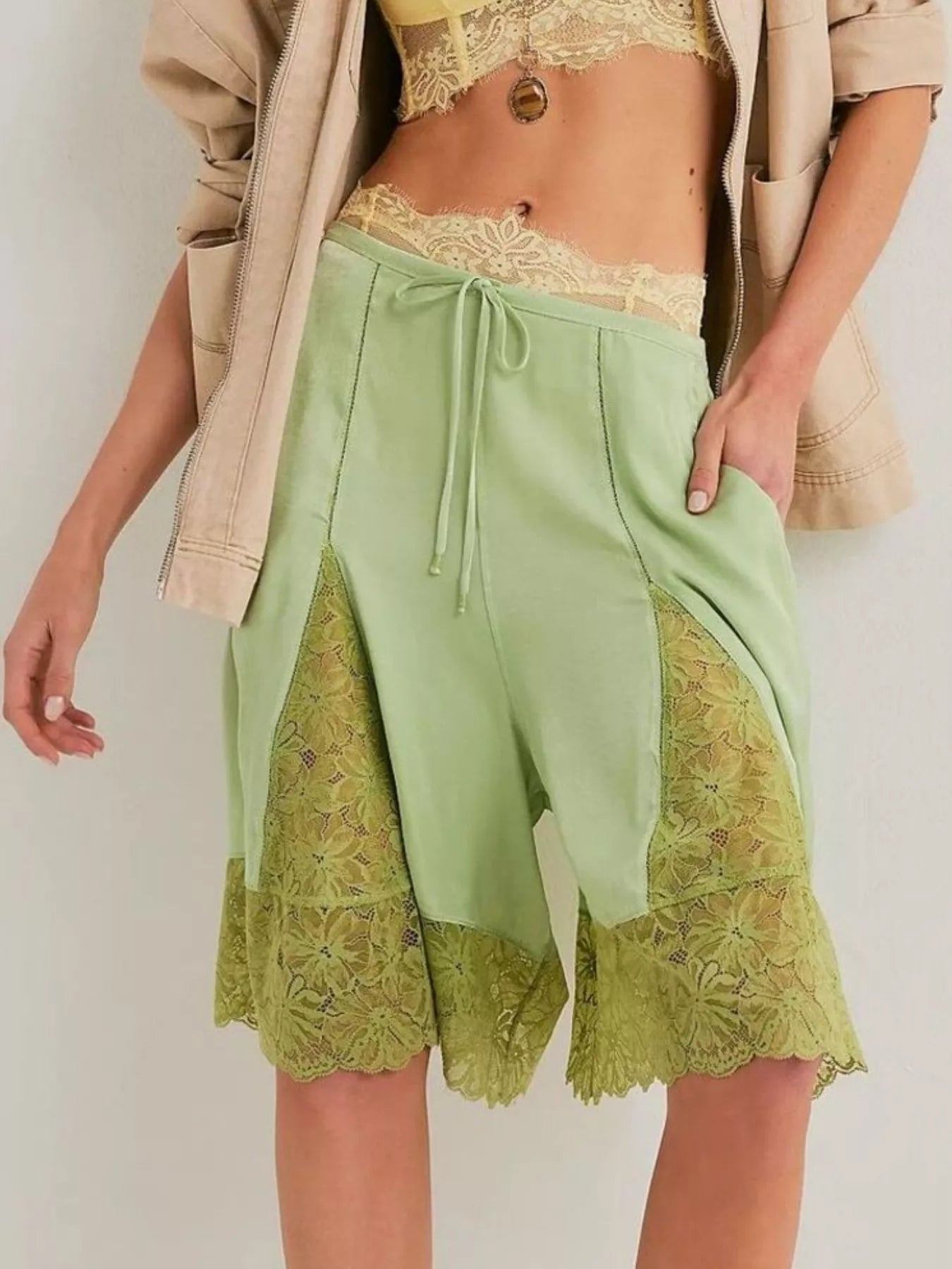 Lace Detail Shorts