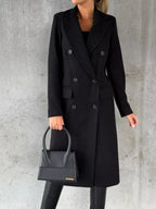 Double-Breasted Longline Coat