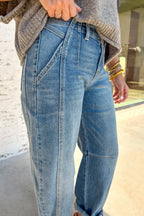 Washed Wide Leg Jeans