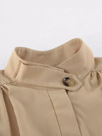 Puff Sleeve Cropped Jacket