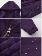 Full Size Zip Up Hooded Parka Outerwear Plus Size