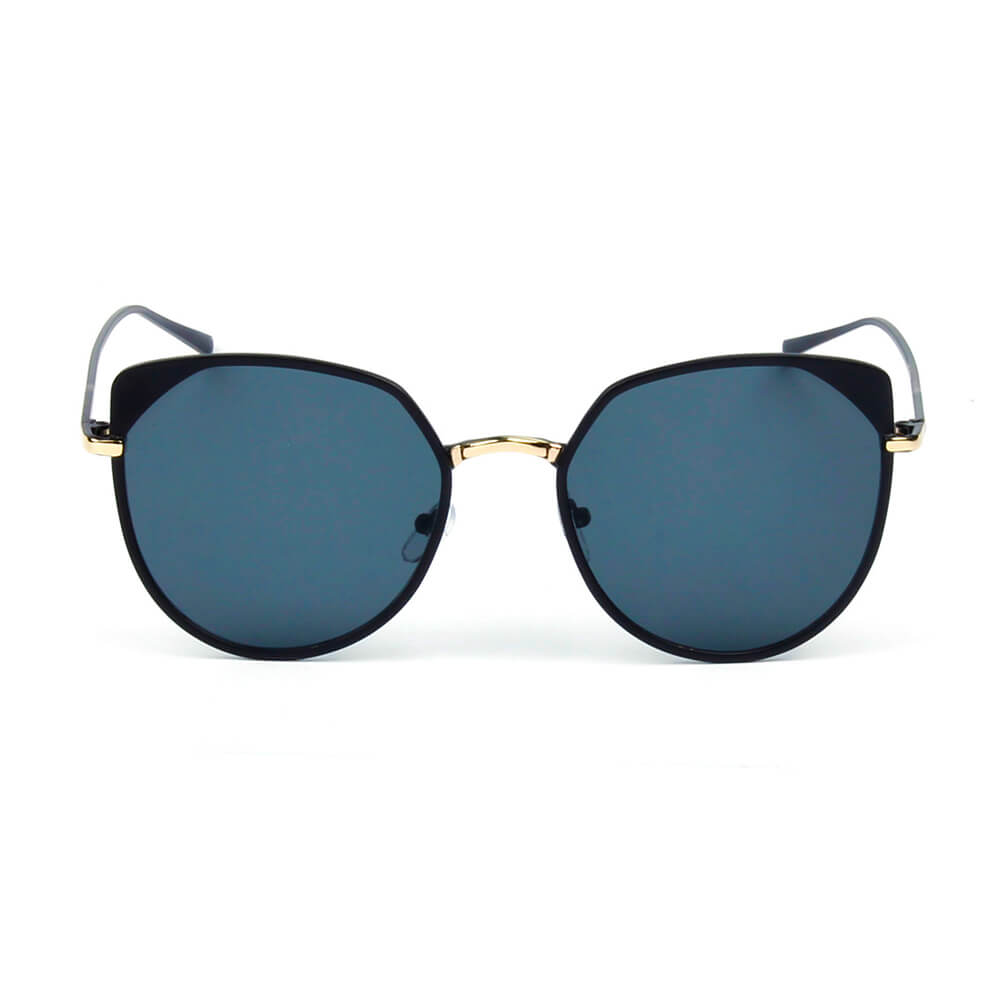 HERSHEY | Women's Flat Lens Metal Frame Cat Eye Sunglasses