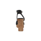ARLESA-05 Women's Padded Multi Strap In Wooden Heel
