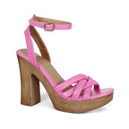 ARLESA-05 Women's Padded Multi Strap In Wooden Heel