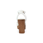 ARLESA-05 Women's Padded Multi Strap In Wooden Heel