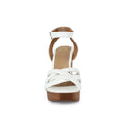 ARLESA-05 Women's Padded Multi Strap In Wooden Heel