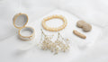 Elegant Cream Beaded Bracelet