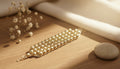 Gold Beaded Statement Bracelet