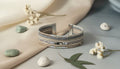 Neutral-Toned Layered Bracelet with Metallic Accents